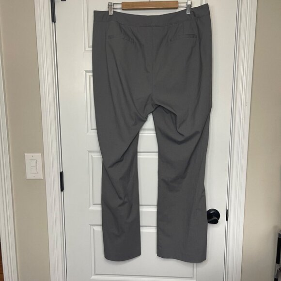 Halogen Taylor Fit Gray Trousers Dress Pants Women's 14W Professional Pockets - Picture 3 of 10